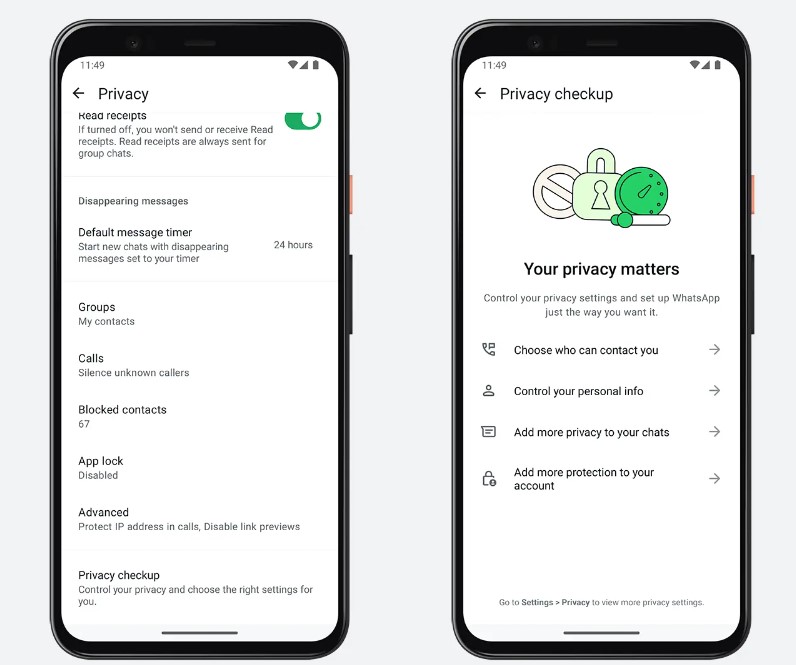 واتساب يختبر طريقة سريعة للوصول إلى التحقق من الخصوصية على الهواتف الذكية