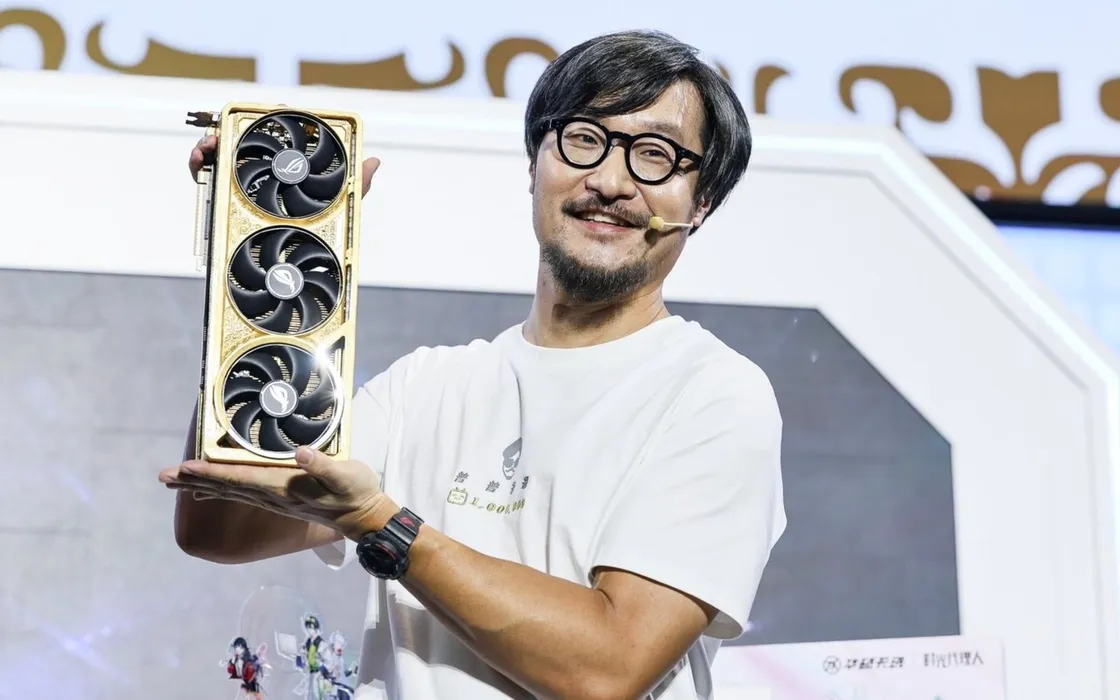 بطاقة ROG RTX 5090 من الذهب