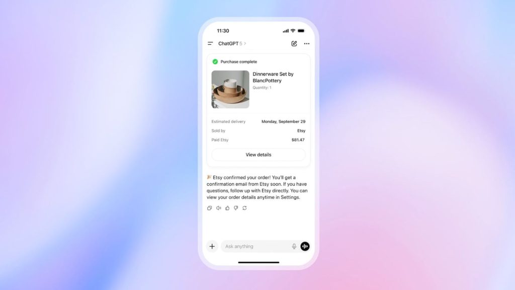 الشراء عبر ChatGPT