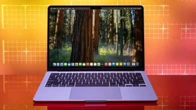 إضاءة دائرية macOS