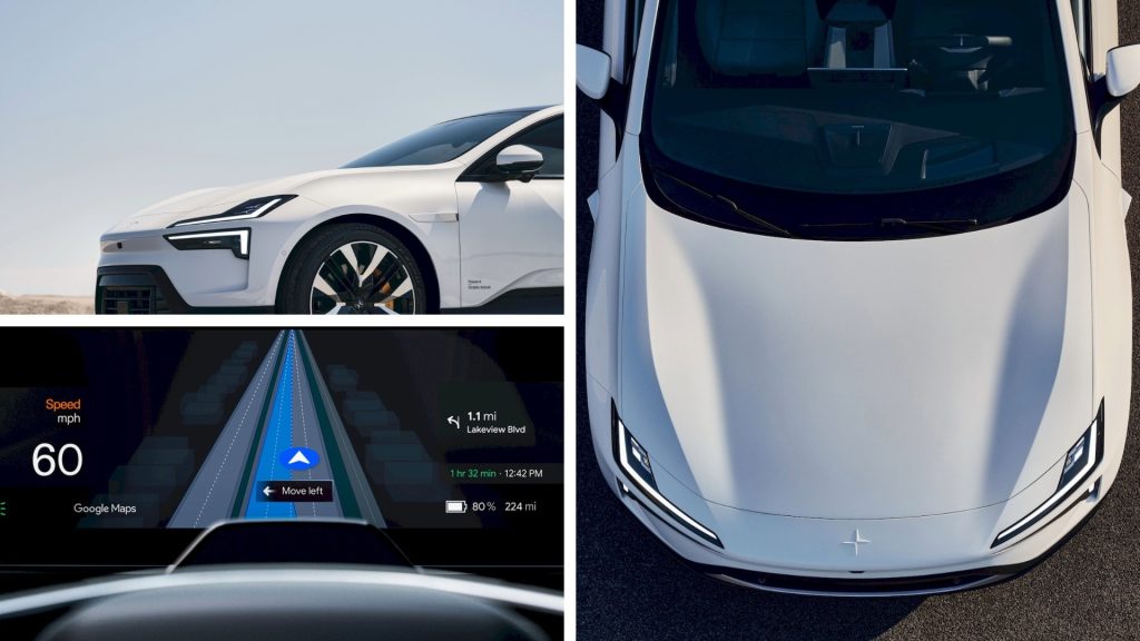 خرائط جوجل تضيف ميزة التوجيه المباشر للمسارات لسائقي سيارة Polestar 4