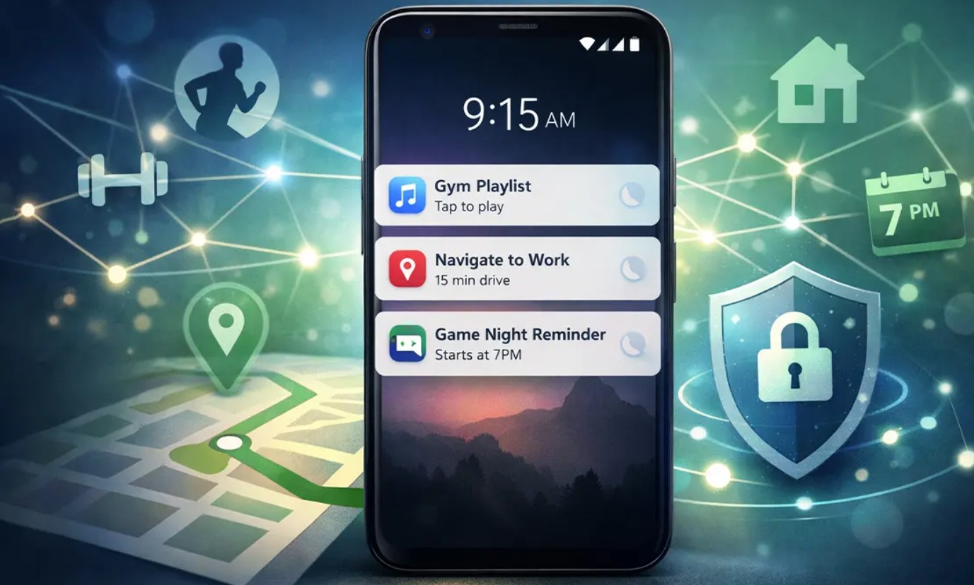 ميزة الاقتراحات السياقية