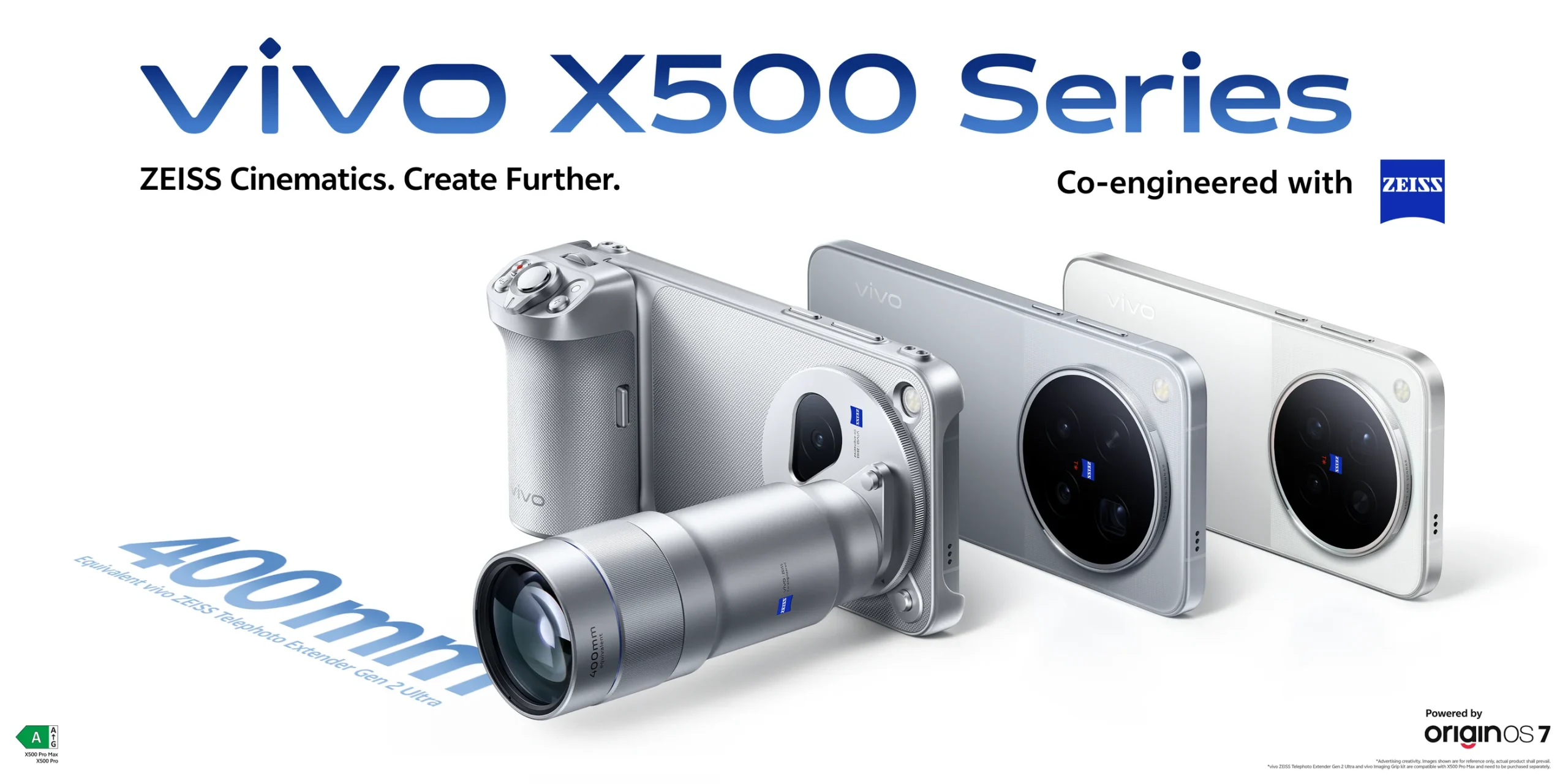 فيفو تطلق سلسلة vivo X500 عالميًا - بطارية ضخمة وكاميرا تصل إلى 200 ميجابكسل